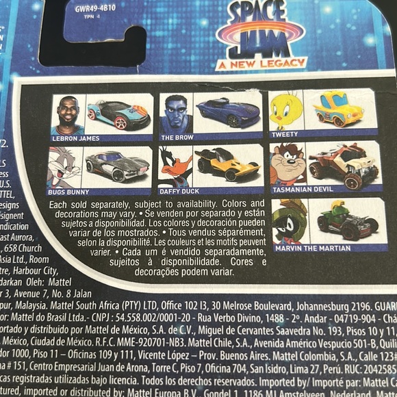 Hot Wheels - Space Jams A New Legacy (5) Car Lot - Lebron James and more - Picture 8 of 8